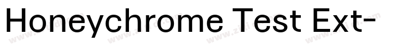 Honeychrome Test Ext字体转换